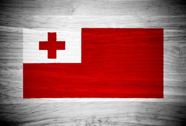 ahşap doku Tonga bayrağı