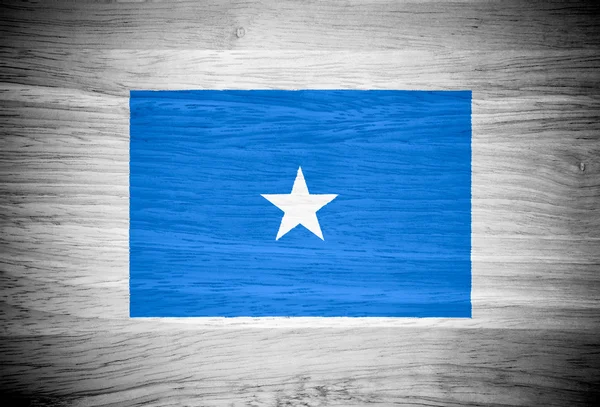 Bandeira da Somália em textura de madeira — Fotografia de Stock
