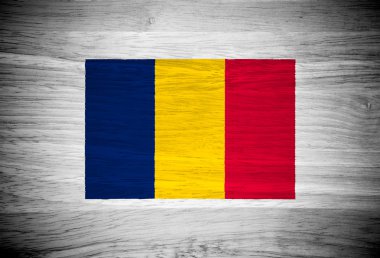 ahşap doku Çad bayrağı