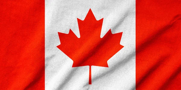 Fodros Kanada zászló — Stock Fotó
