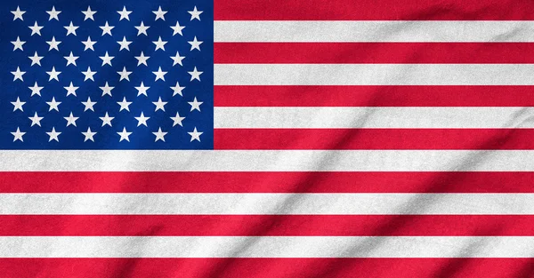 Ruffled US Flag — Stock Photo, Image