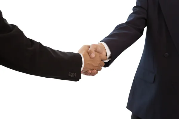 Businessman handshake isolated on white background — Stock Photo, Image