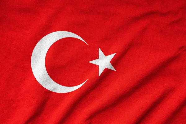 トルコの旗をフリル — ストック写真