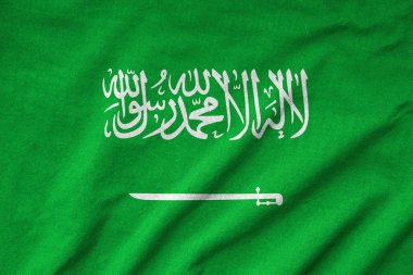 fırfır yakalı Suudi Arabistan bayrağı뻗 치고 사우디아라비아 국기