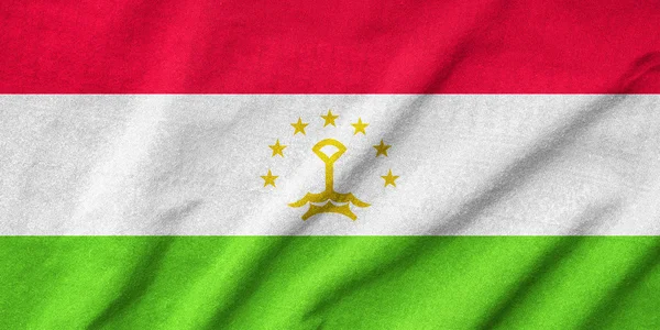 Bandiera Tajikistan increspata — Foto Stock