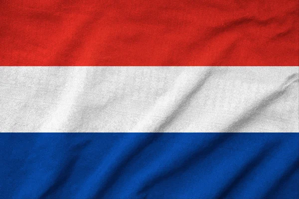 Ruffled Netherlands Flag — Stock Photo, Image