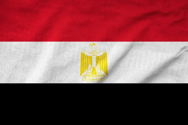Ruggig Egypten flagga — Stockfoto