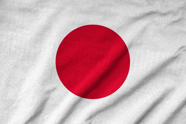 Bandera de Japón con volantes —  Fotos de Stock