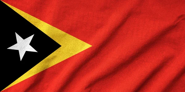 Bandera de Timor Oriental con volantes —  Fotos de Stock