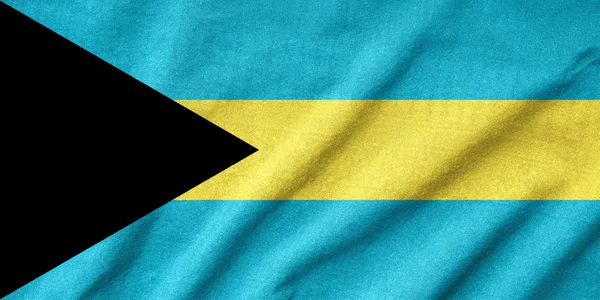 Rozcuchané Bahamy vlajka — Stock fotografie