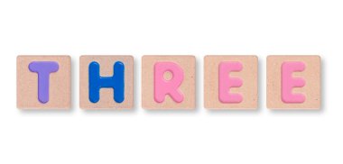 Üç izole üzerinde beyaz arka plan ifadeler