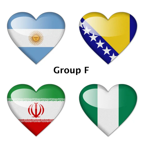 Grupo F, Argentina, Bosnia y Herzegovina, Irán y Nigeria — Foto de Stock