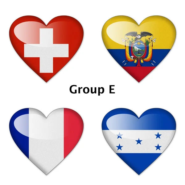 Group E, Switzerland , Ecuador, France, and Honduras — Stock Photo, Image