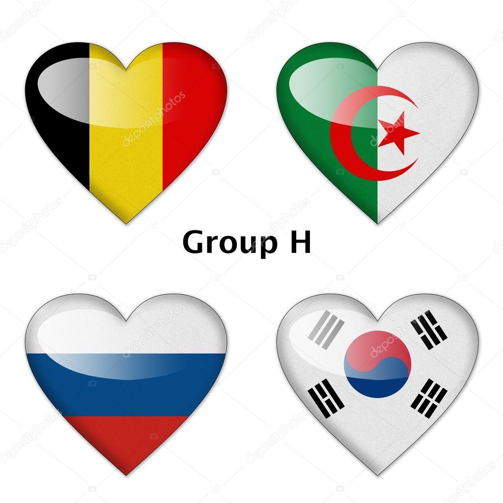 Group H, Belgium, Algeria, Russia, and South Korea