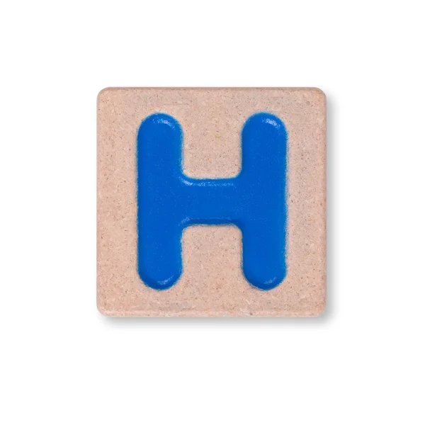 Буква H изолирована на белом фоне — стоковое фото