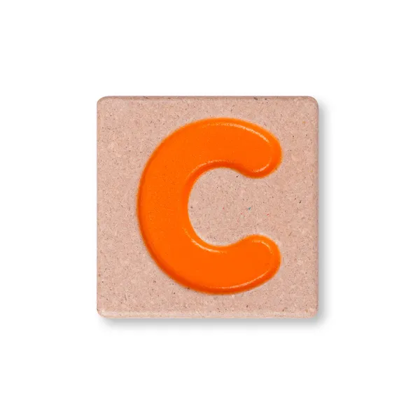 Letter C isolated on white background — Stock Photo, Image