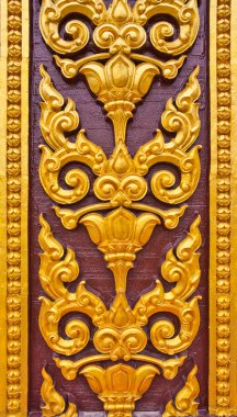 bir tapınak duvarındaki Tay Sanat