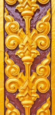 bir tapınak duvarındaki Tay Sanat