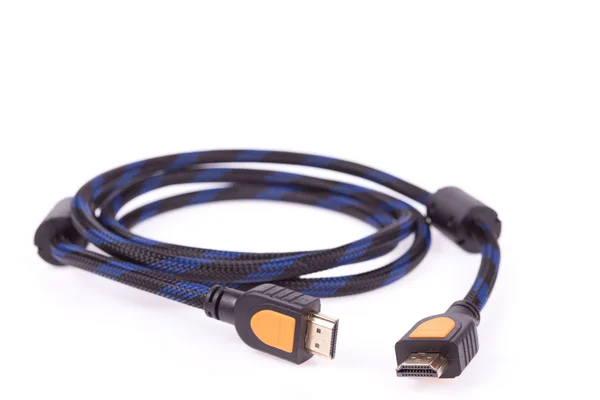 HDMI kabel izolovaný na bílém pozadí — Stock fotografie