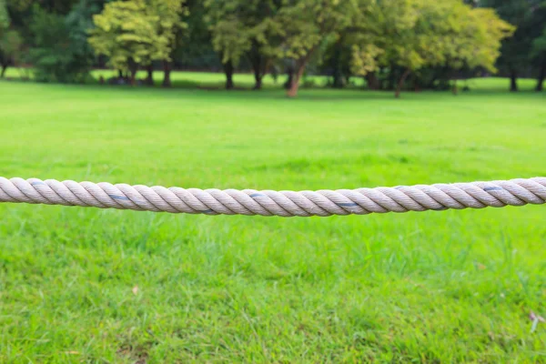 Close-up van touw in een park — Stockfoto