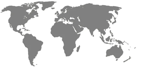 High quality world map — Stock Photo, Image