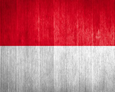 ahşap arka plan Monako bayrağı