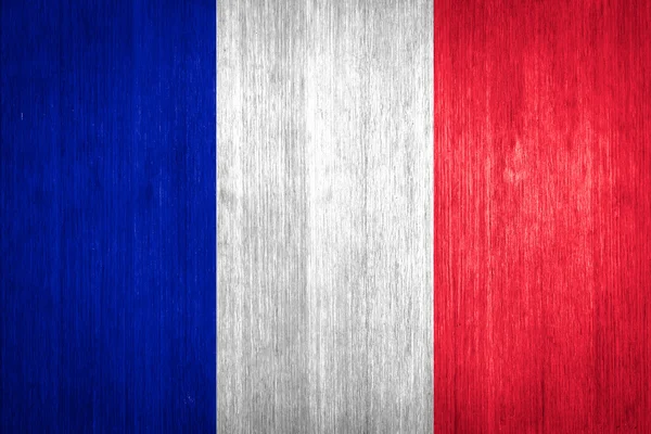 France Flag on wood background — Stock Photo, Image