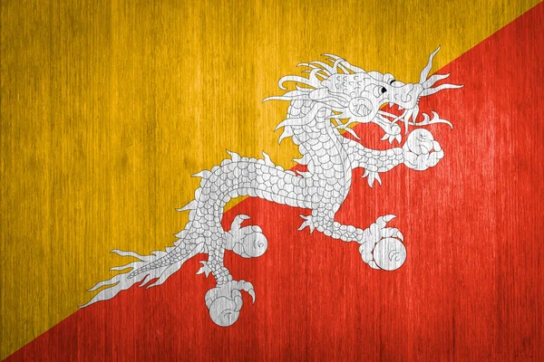 Bhútán vlajka na pozadí — Stock fotografie