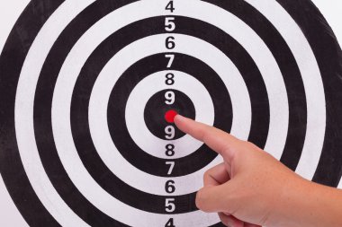 boğalar göz hedef noktasına el