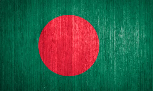 Bangladesh Flag på træ baggrund - Stock-foto