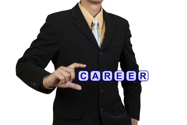 Businessman show word Career — Stock Photo, Image