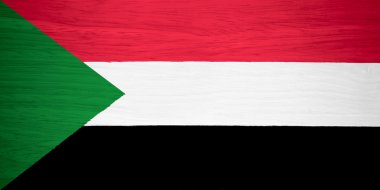 ahşap doku Sudan bayrağı