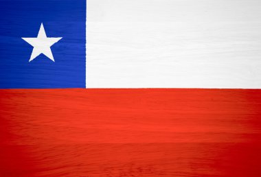 ahşap doku Şili bayrağı