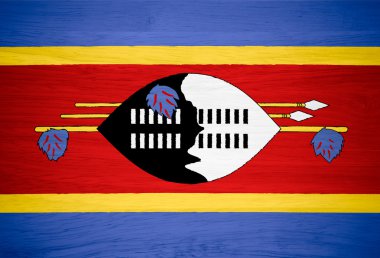 ahşap doku Svaziland bayrağı