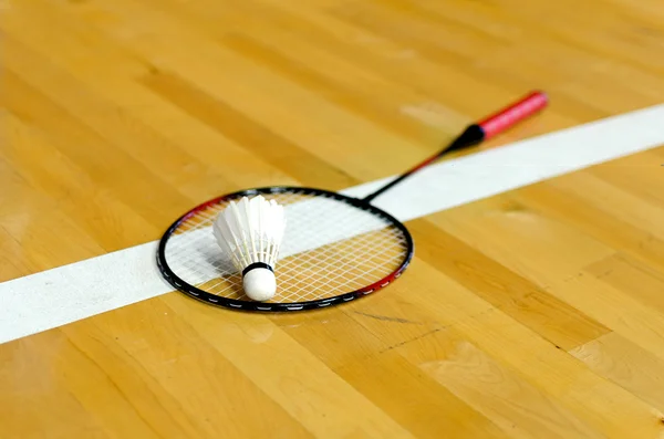 Wolant na rakiety do badmintona — Zdjęcie stockowe