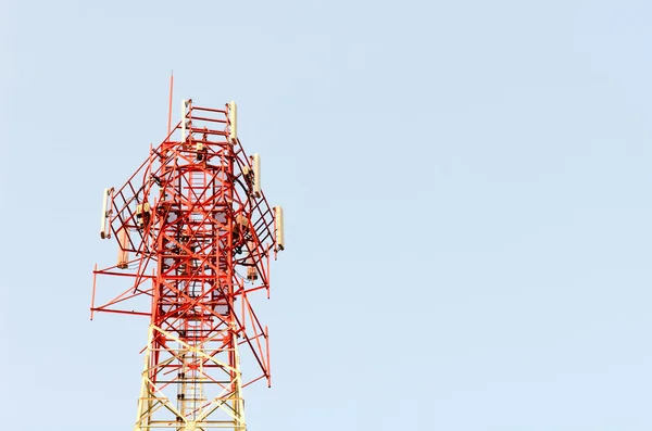 Transmission towers phone. — Stock Photo, Image