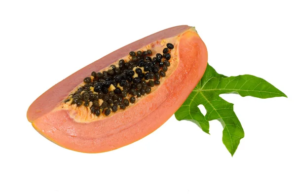 Sweet papaya on isolate. — Stock Photo, Image