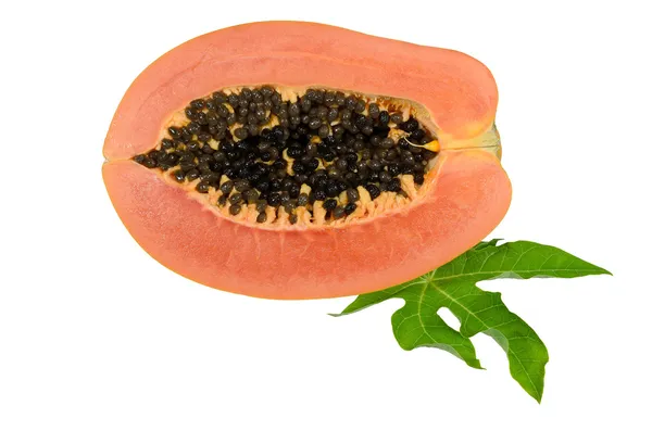 Zoete papaya op isolaat. — Stockfoto