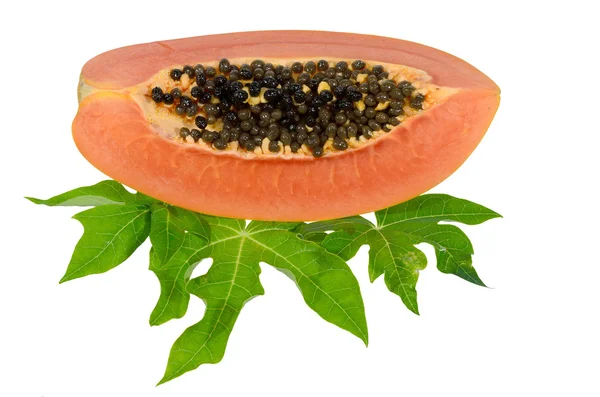 Sweet papaya on isolate. — Stock Photo, Image