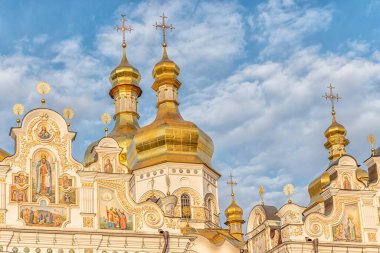 Kiev Pechersk Lavra 'daki Katedral Kyiv, Ukrayna' daki Kiev Manastırı.
