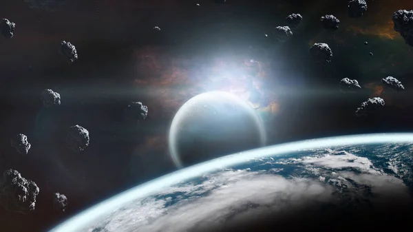 Asteroiden Erdnahen Orbit Elemente Dieses Von Der Nasa Bereitgestellten Bildes — Stockfoto