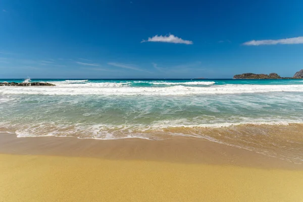 Beautiful Sandy Beach Sea Background — Stockfoto