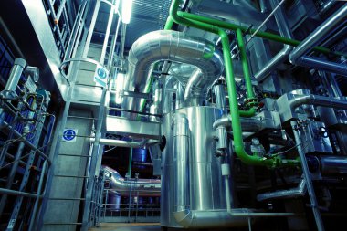 Endüstriyel çelik boru hatları ve vanalar