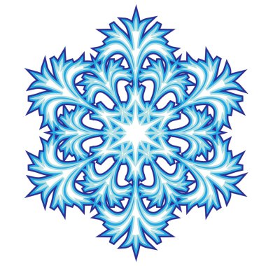 Dekoratif soyut kar tanesi.