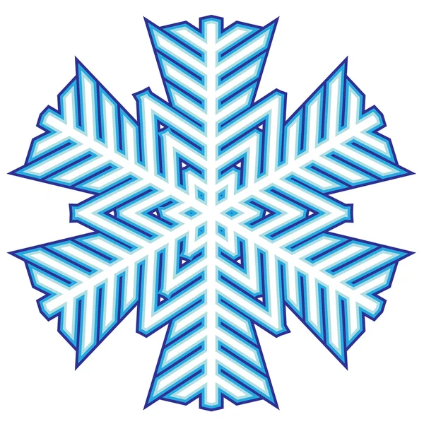 Decorative abstract snowflake. — Stock Vector