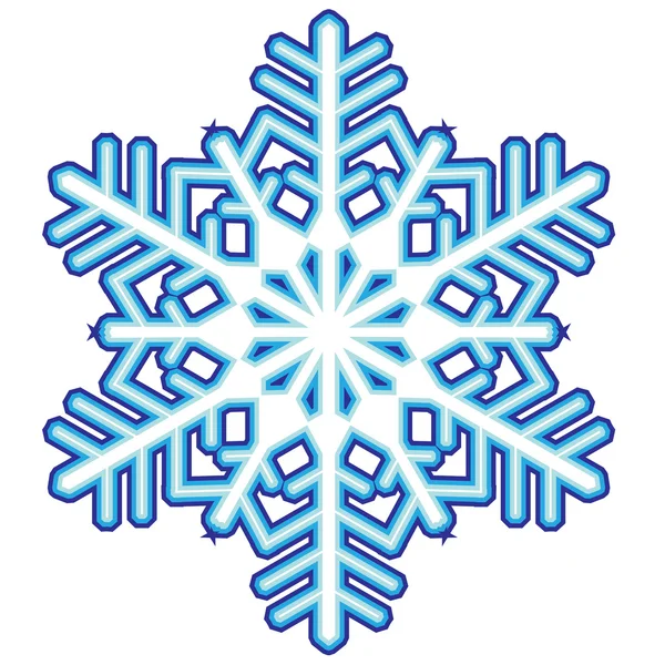 Decorative abstract snowflake. — Stock Vector