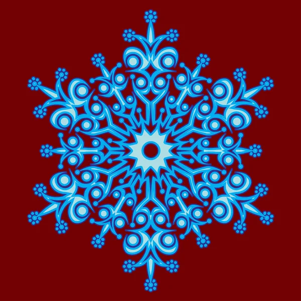 Decorative abstract snowflake. — Stock Vector