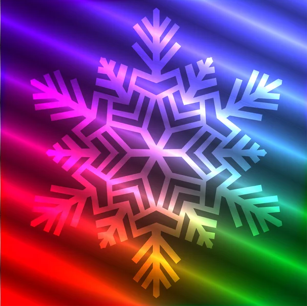 Copo de nieve abstracto decorativo . — Vector de stock