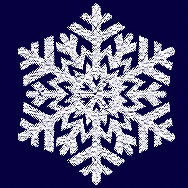 Decoratieve abstracte sneeuwvlok. — Stockvector