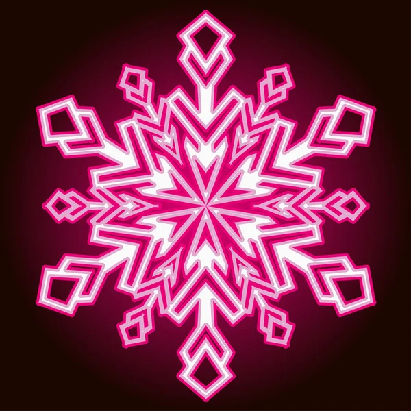 Decorative abstract snowflake. — Stock Vector